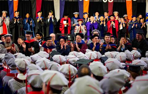 MIT faculty clap for the newest PhDs and ScDs
