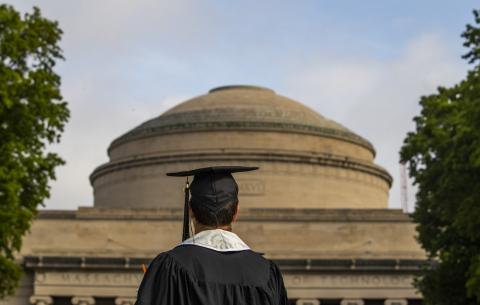 Image of a graduate facing the Dome