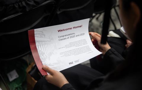 Image of the scroll that was handed out at the Special Ceremony for the Classes of 2020 and 2021