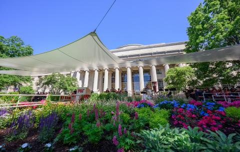 Image of the Commencement stage during the Undergraduate Ceremony